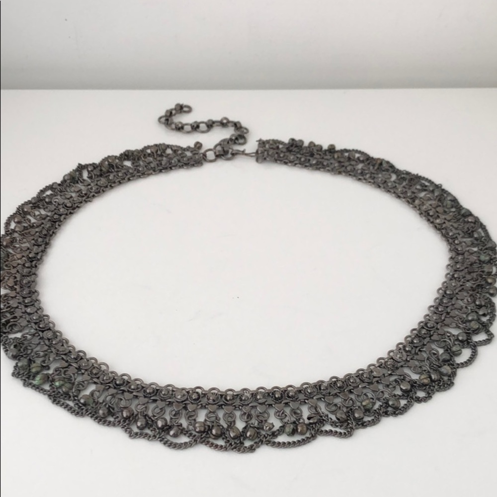 BELT NWOT UNIQUE METAL BELT (COLOR IS GUNMETAL) - Picture 4 of 7